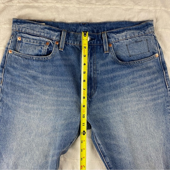 Levi's 502 x Justin Timberlake Fresh Leaves Jeans Men's 34x32 Blue Distressed - Picture 13 of 15